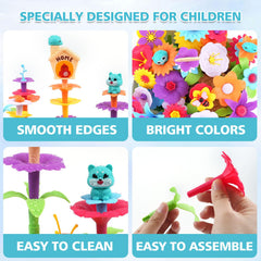 QPOU Flower Garden insect accessories add playful detail to scenes.