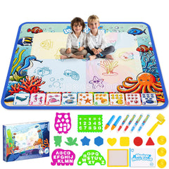 QQduck Water Doodle Mat surface shown in large 40x32 inch area for group drawing sessions