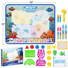 QQduck water doodle mat pens and accessories ready for use with the mat