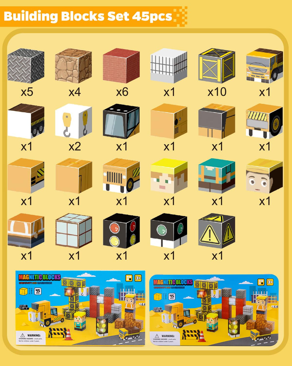 Durable packaging box keeps all pieces neatly stored and ready to gift.