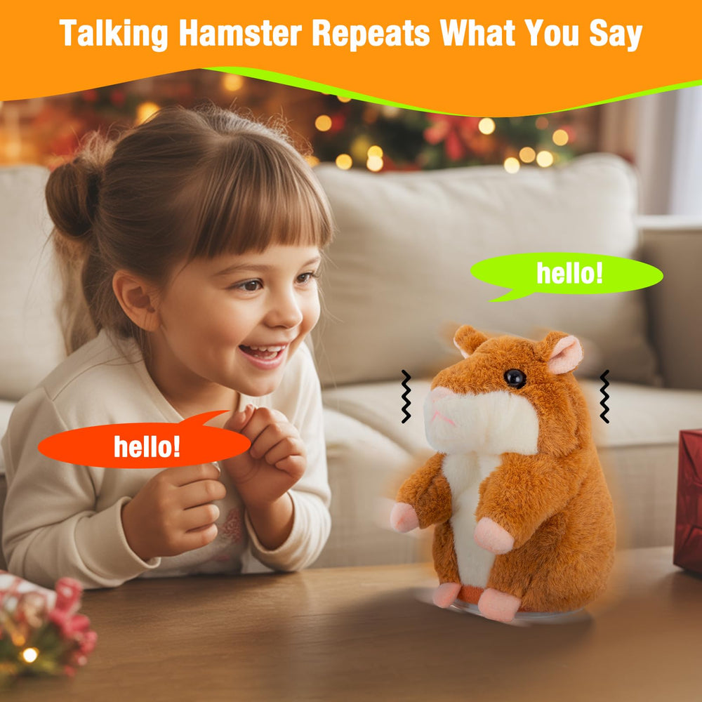 Qrooper Talking Hamster in package highlights gift-ready presentation for kids.
