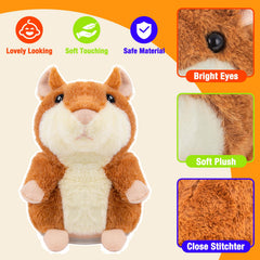 Qrooper Talking Hamster shake motion captures energetic movement during playtime.