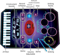 QShark 8 instrument sounds encourage rhythm experimentation.