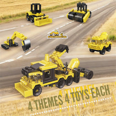 QStar Mini construction-vehicle encourages hands-on building and motor skills.