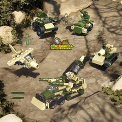 QStar Mini military-vehicle emphasizes durable pretend-play scenarios.