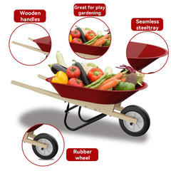 Qtioucp durable wooden gardening tools ready for all-season digging.