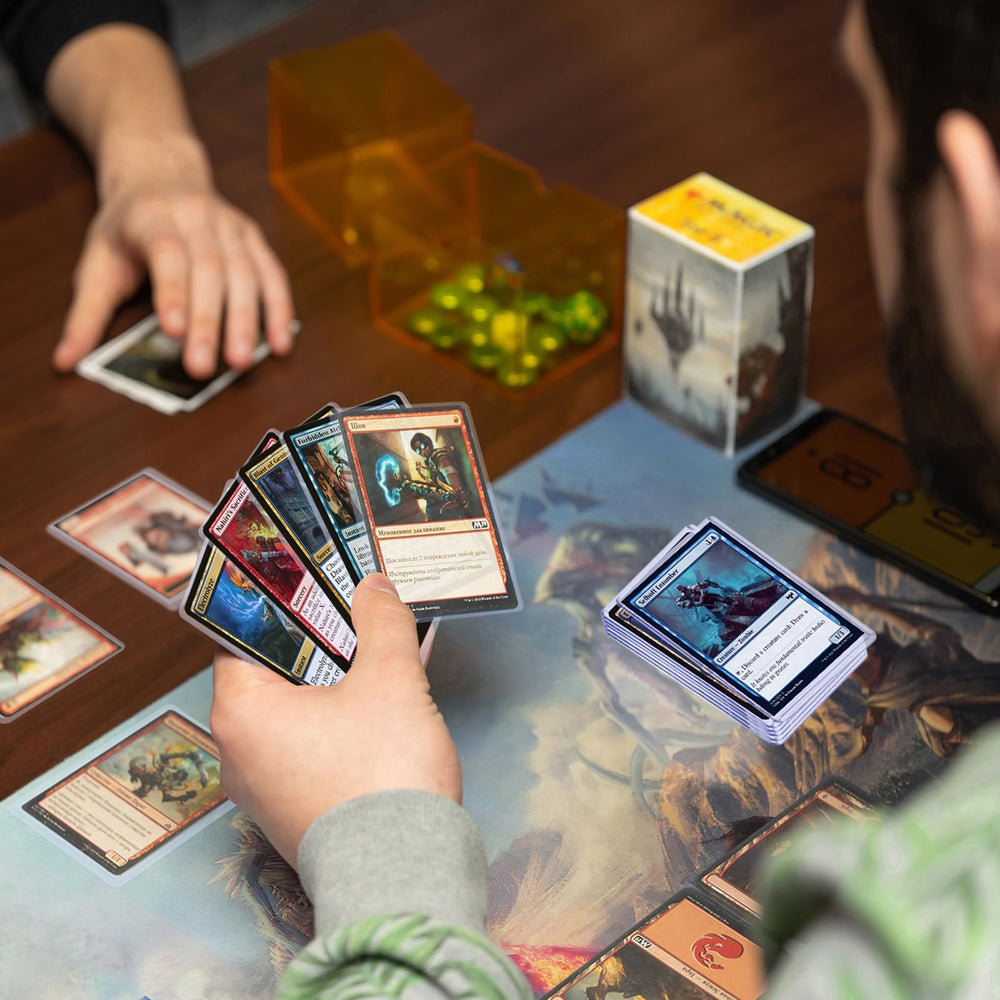 QTYORD standard size protectors fit popular trading cards.