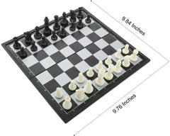QuadPro folding chess board closed for compact storage during travel