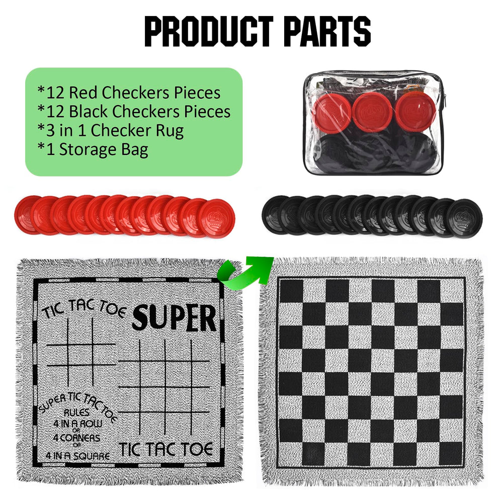 QuadPro storage bag keeps pieces secure during travel and outdoor events.