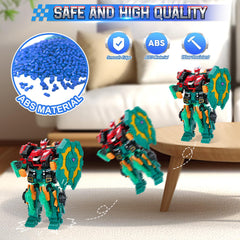 Quantum Heroes Dinoster with movable joints for easy transformations.