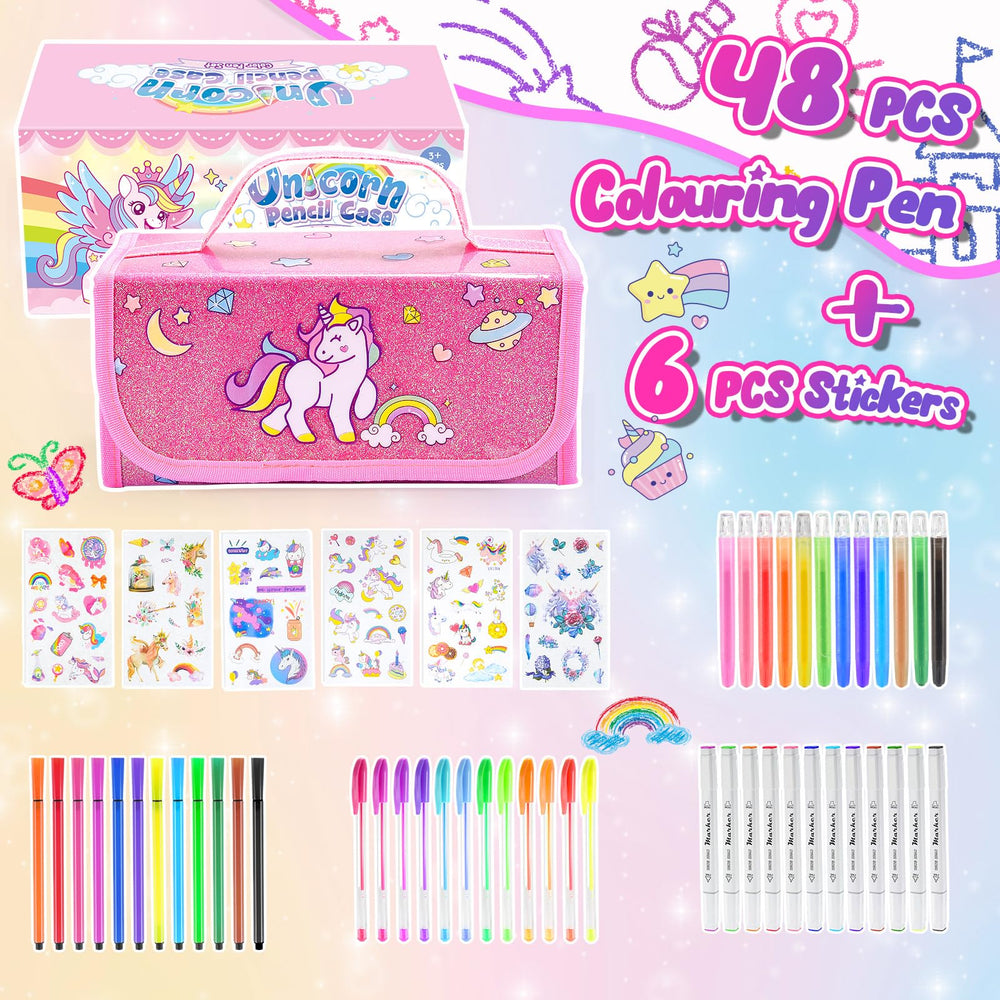 Quapify unicorn stickers spark imagination and complete artwork with cute accents.