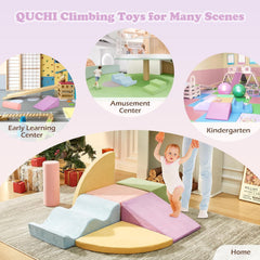 QUCHI colorfully arranged foam blocks inspire movement in homes and classrooms