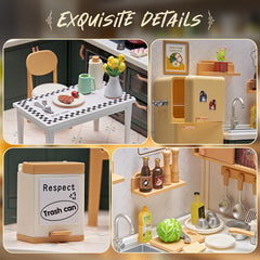 Qudify kitchen sink detail inspires pretend chores and organization.