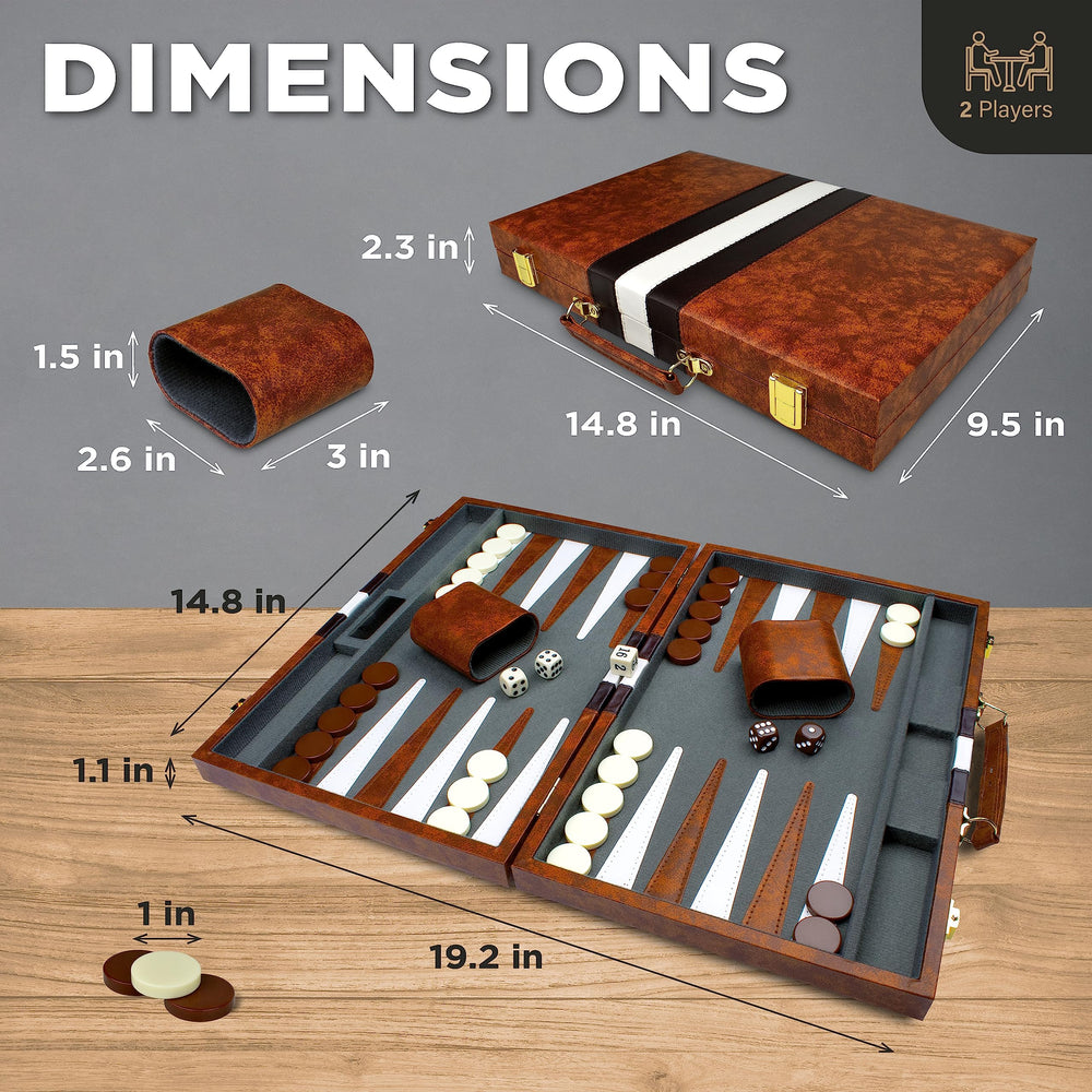 Queensell backgammon dice four-count for quick throws and variety