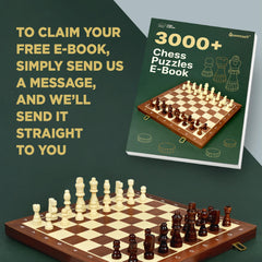 Queensell 15-inch chess board showing ample playing surface