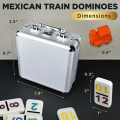 Queensell dominoes wooden hub centers play with a warm, classic touch