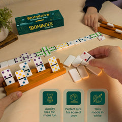 Queensell double-six dominoes from Queensell ideal for teaching classic play to kids