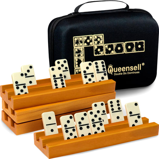 Queensell domino tiles in a double-six set for engaging family game nights