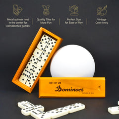 Queensell dominos play with 2-4 players promotes family fun.
