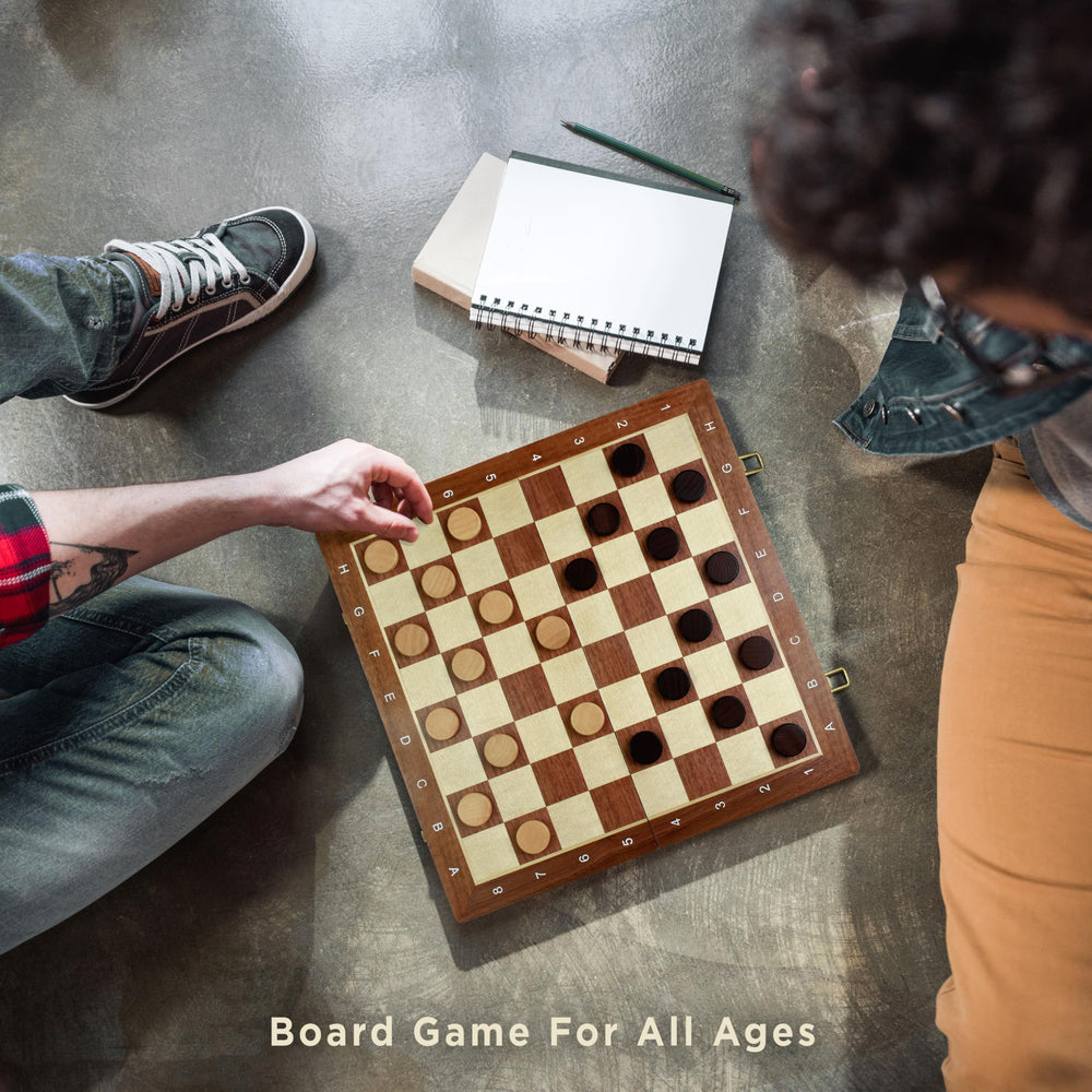 Queensell elegant gift-ready chess set with premium finish