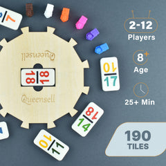 Queensell game night set ideal for family gatherings and friends