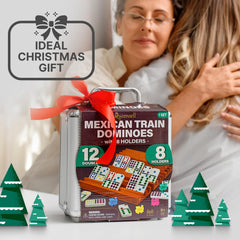 Queensell Mexican Train game night box invites family fun