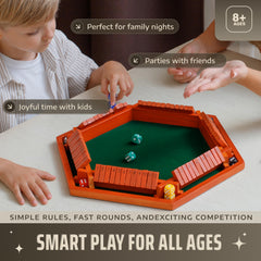 Queensell Shut The Box all-in-one set includes dice and bag.