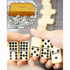 Queensell travel-ready domino set fits neatly in a bag