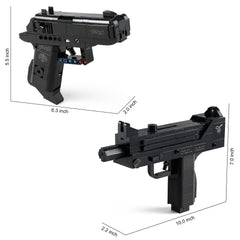 QUENTINAG Lego-compatible dual gun set for expanded builds