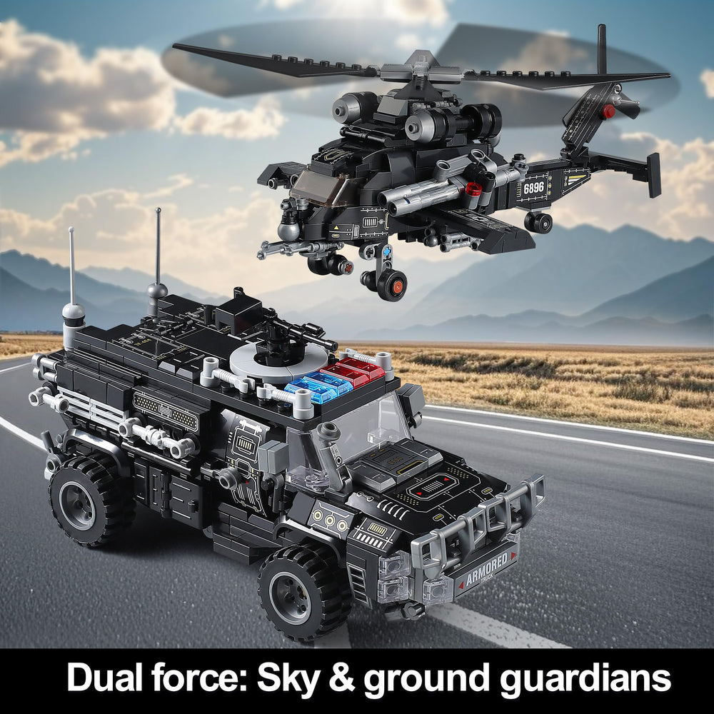 QUENTINAG SWAT mech-robot pose offers dynamic play opportunities.