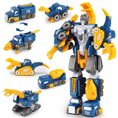 QUERCITRON Construction Trucks Toy Concrete Mixer showcasing durable magnetic play for imaginative engineering