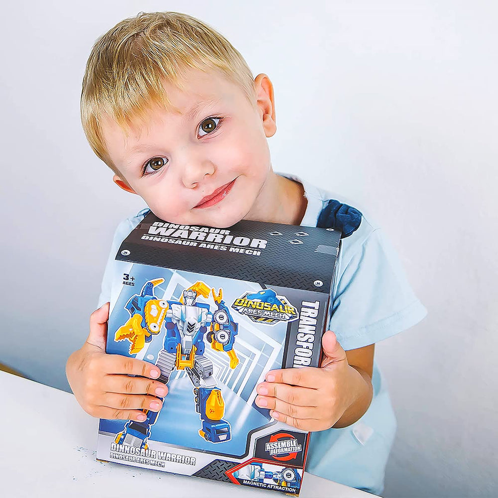 QUERCITRON Construction Trucks Toy Magnetic System enables easy rebuilds during play