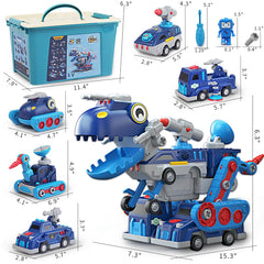 QUERCITRON Sorting box with vehicle pieces organized for travel