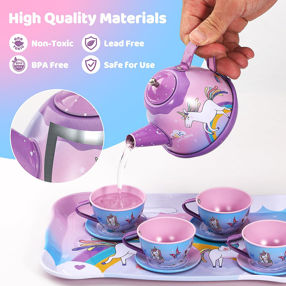 Quiet Flower 55pcs set includes dessert plates and accessories for festive play.