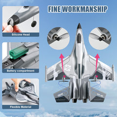 QuirkyGlee F-22 stealth-raptor dual batteries extend flying time