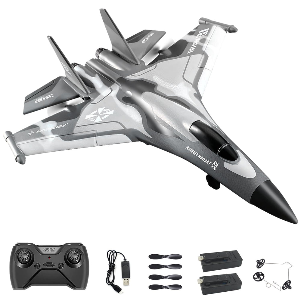 QuirkyGlee F-22 stealth-raptor front view highlights sleek profile for outdoor action