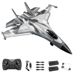 QuirkyGlee F-22 stealth-raptor front view highlights sleek profile for outdoor action