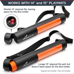 Quiver Time Orion Playmat Tube features a see-through window for fast content checks.