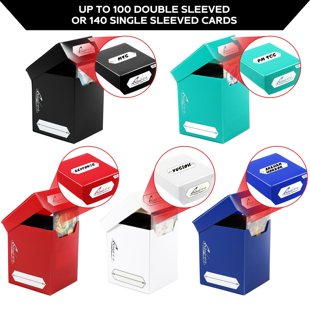 Quiver Time deck box interior dividers show organized multi-deck separation.
