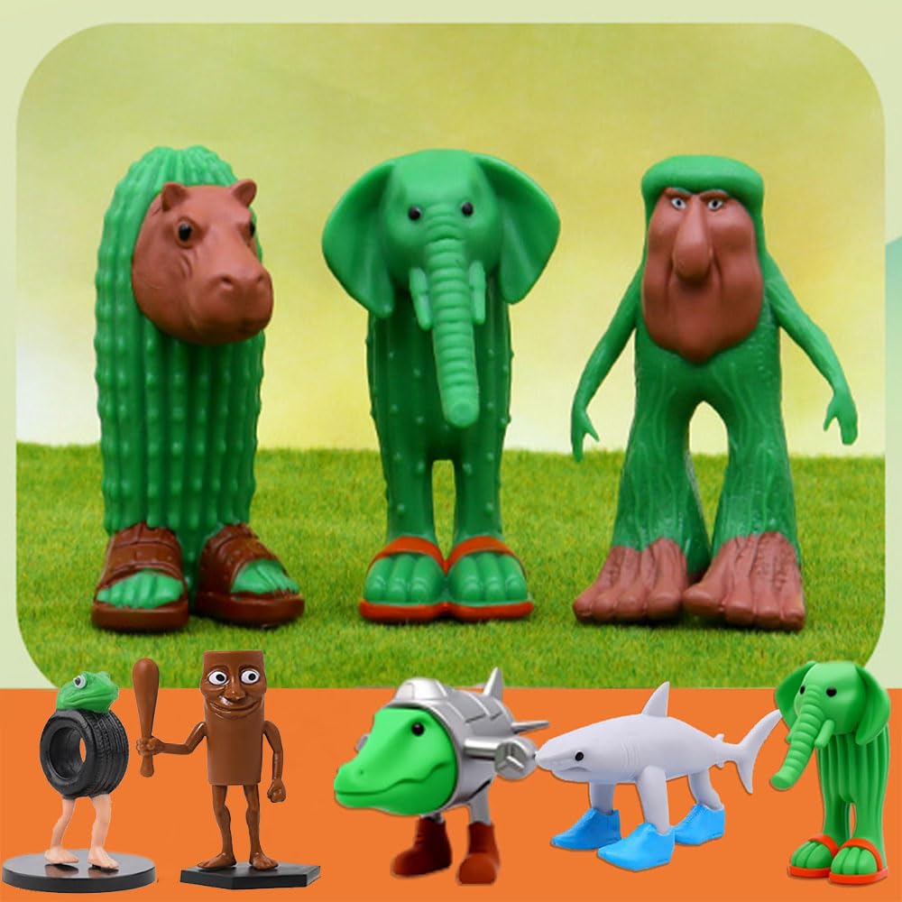 Quivva brainrot Tralalero figure on matte-black gift box makes a striking gift.