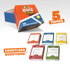 Quiz Tennis play solo or with friends setup, ideal for social matchups.