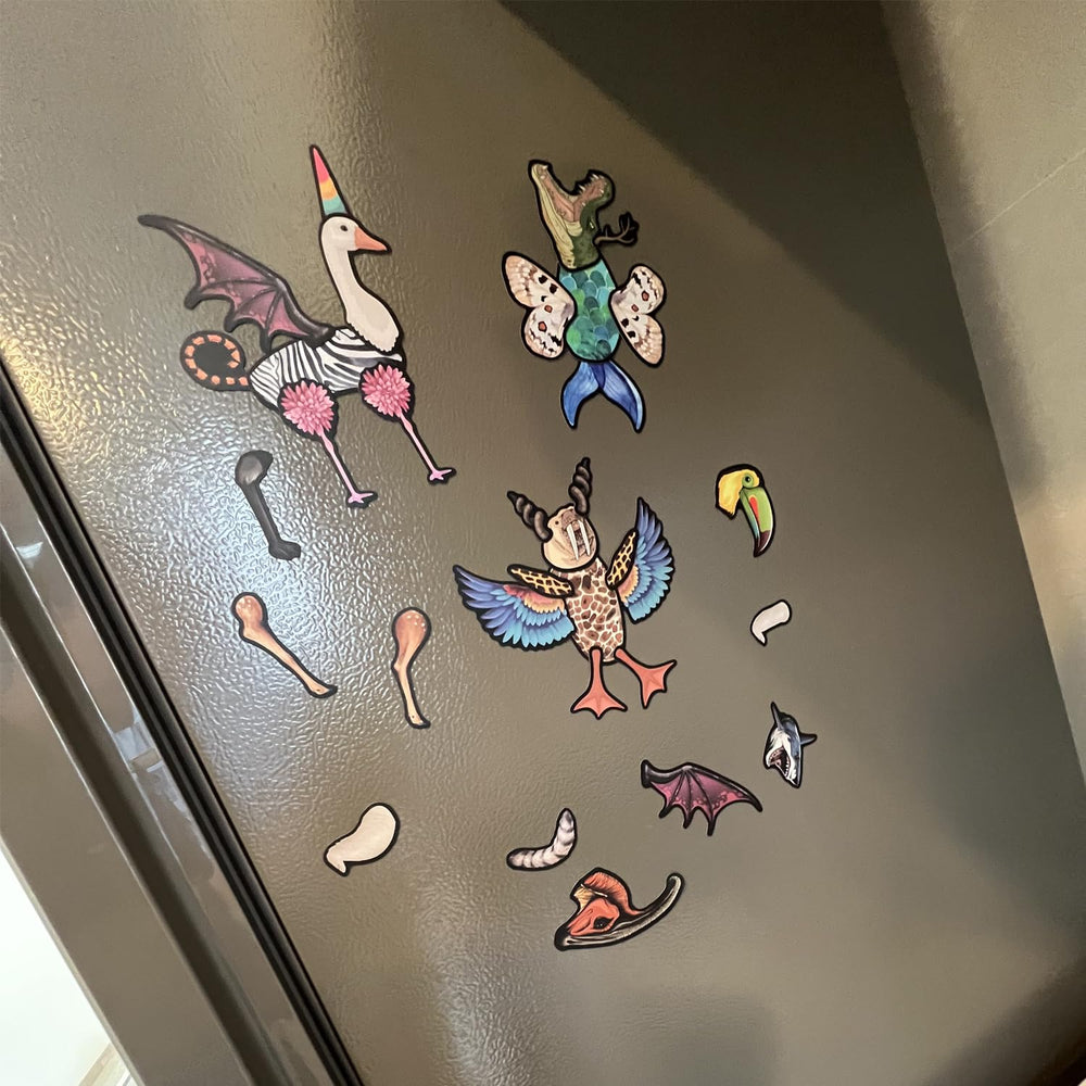 QLLQTIGER fridge magnet adhesion demo shows surface-ready fun.