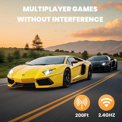 QUN FENG LP-700 remote control demonstrates smooth 2.4GHz operation for multi-car play.