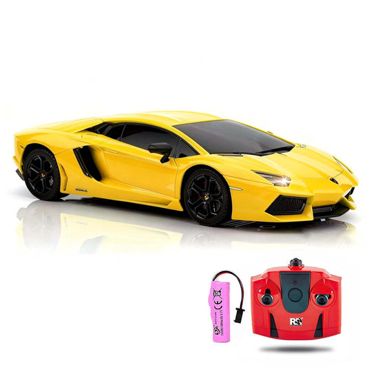 QUN FENG Lambo LP-700 front view with licensed design and matte yellow finish.