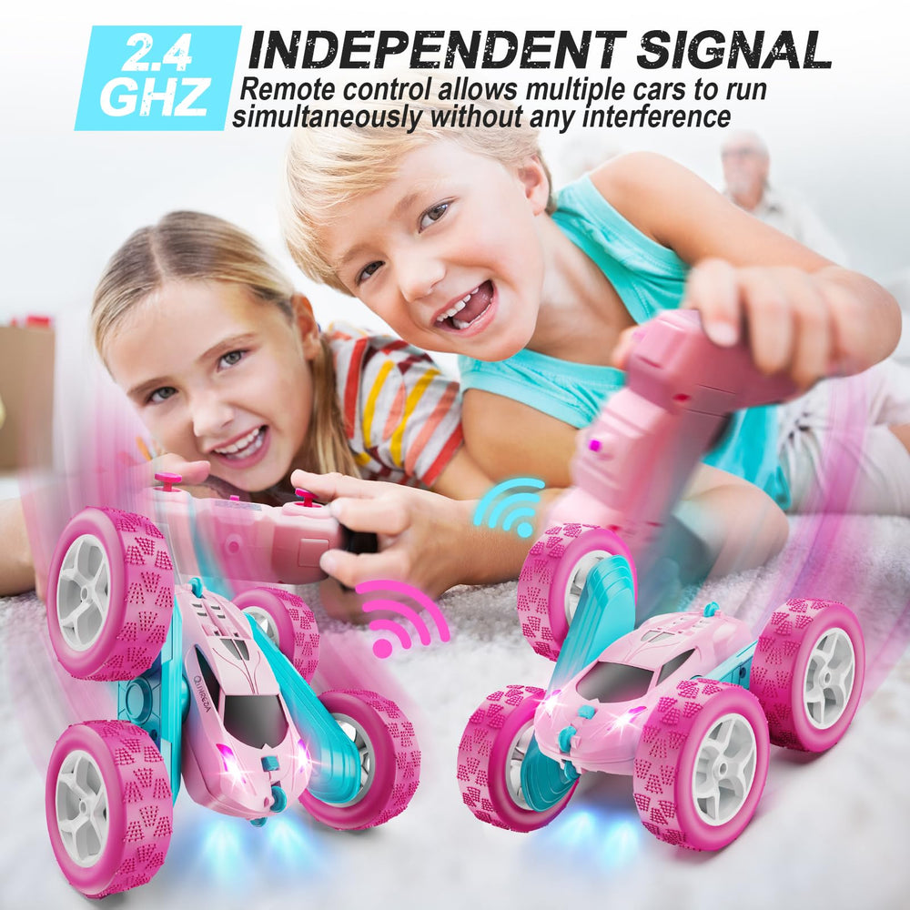 QUNREDA 360 rotating stunt car action ideal for flips and spins