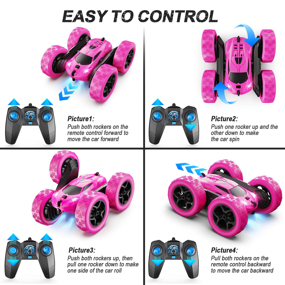 QUNREDA RC car included accessories image hints at quick setup and extra batteries.