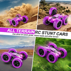 QUNREDA RC remote control provides easy two-button operation for stunts.