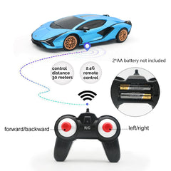 QUN XING Sian 1:24 RC car blue matte finish highlights
