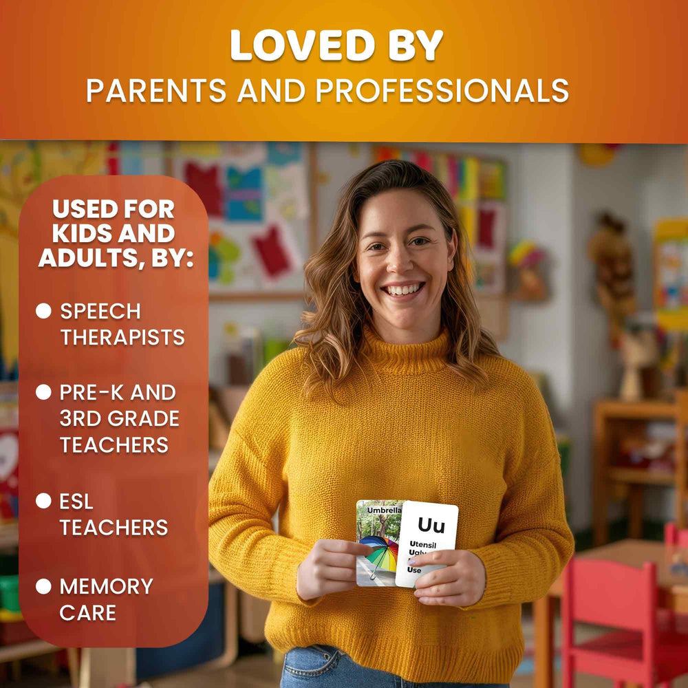 QUOKKA 260 flash cards activities illustrate 30 learning games and prompts.