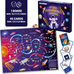 QUOKKA 3X Set outer space scene sparks curiosity about planets and stars.